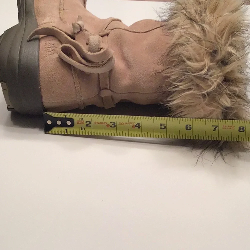 Sorel‎ Northern Lite Boots Zipper Suede Faux Fur Winter Thinsulate